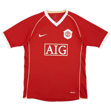 2006-07 Manchester United Home Shirt - 7/10 - (XL.Boys)