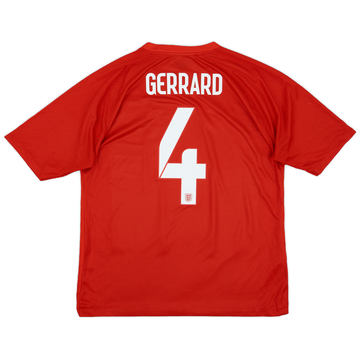 2014-15 England Away Shirt Gerrard #4 - 6/10 - (XL)