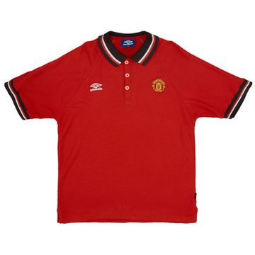 1997-98 Manchester United Umbro Polo Shirt - 7/10 - (XL)
