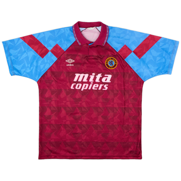 1990-92 Aston Villa Home Shirt - 6/10 - (L)