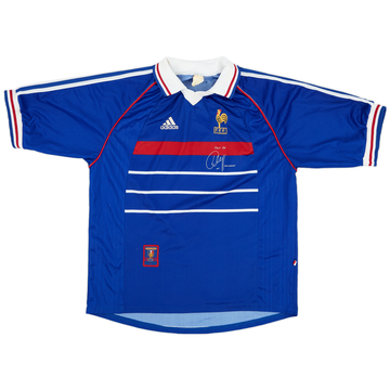 1998-00 France 'Pour Toi Youri Djorkaeff' Home Shirt - 7/10 - (XL)