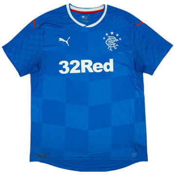 2016-18 Rangers Home Shirt - 9/10 - (XL)