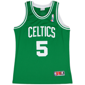 2007-10 Boston Celtics Garnett #5 Champion Authentic Away Jersey - 5/10 - (L)
