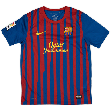 2011-12 Barcelona Home Shirt - 8/10 - (L.Boys)