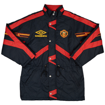 1996-97 Manchester United Umbro Padded Bench Coat - 9/10 - (L)