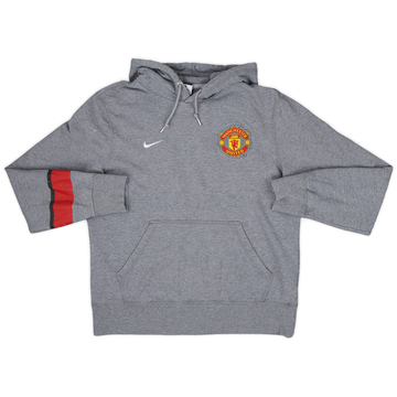 2012-13 Manchester United Nike Hooded Sweat Top - 7/10 - (M)