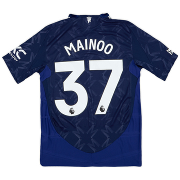 2024-25 Manchester United Authentic Away Shirt Mainoo #37 (S)