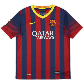 2013-14 Barcelona Home Shirt - 6/10 - (L.Boys)