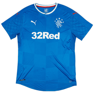 2016-18 Rangers Home Shirt - 8/10 - (XL)