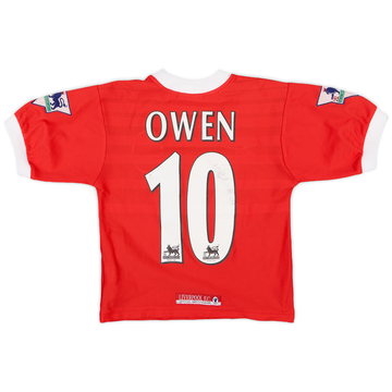 1998-00 Liverpool Home Shirt Owen #10 - 7/10 - (5-6 Years)