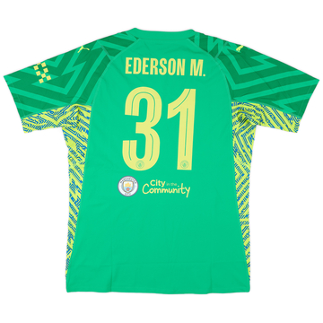 2023-24 Manchester City Match Issue FA Cup Final GK Shirt Ederson M. #31