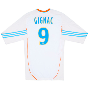 2012-13 Olympique Marseille Player Issue TechFit Home L/S Shirt Gignac #9 - 10/10 - (S)
