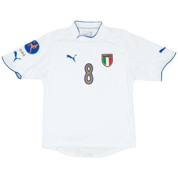 2003-04 Italy U-19 Match Issue Away Shirt #8 (Aquilani)