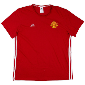 2016-17 Manchester United adidas Cotton Tee - 7/10 - (XL)