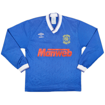 1990s Umbro Template L/S Shirt (Rhos Aelwyd) #5 - 8/10 - (S)