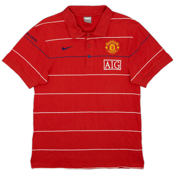2008-09 Manchester United Nike Polo Shirt - 8/10 - (M)