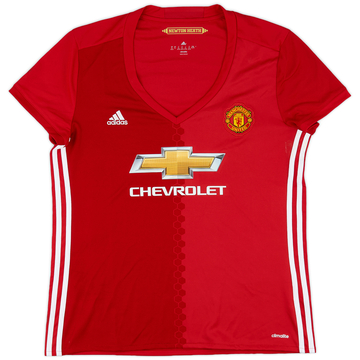 2016-17 Manchester United Home Shirt - 8/10 - (Women's XL)