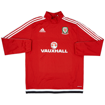 2016-17 Wales adidas 1/4 Zip Drill Top - 9/10 - (L)