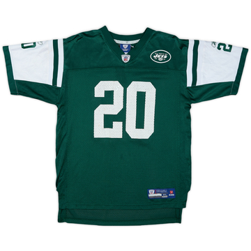 2008-09 New York Jets Jones #20 Reebok On Field Home Jersey - 7/10 - (XL.Boys)