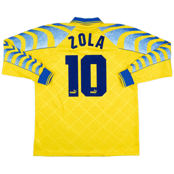 1995-96 Parma Third L/S Shirt Zola #10 - 8/10 - (L)