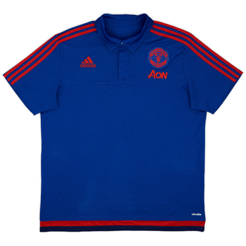 2015-16 Manchester United adidas Polo Shirt - 8/10 - (XL)