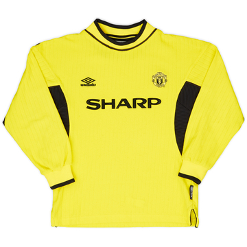 1999-00 Manchester United GK Shirt - 8/10 - (S.Boys)