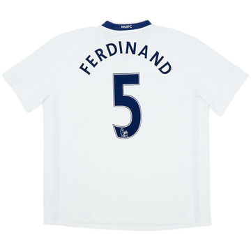 2008-10 Manchester United Away Shirt Ferdinand #5 - 7/10 - (XXL)