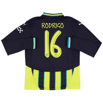 2024-25 Manchester City Away L/S Shirt Rodrigo #16