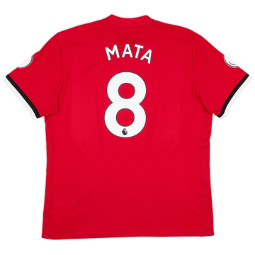 2017-18 Manchester United Home Shirt Mata #8 - 9/10 - (XL)