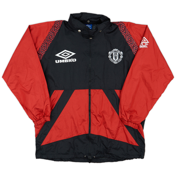 1995-96 Manchester United Umbro Rain Jacket - 7/10 - (L)