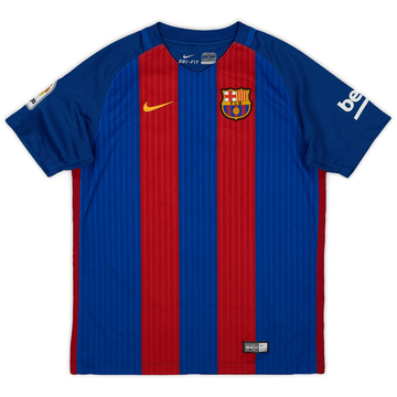 2016-17 Barcelona Home Shirt - 9/10 - (L.Boys)