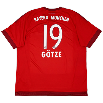 2015-16 Bayern Munich Home Shirt Gotze #19 - 8/10 - (XXL)
