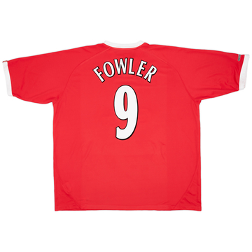 2001-03 Liverpool CL Shirt Fowler #9 - 8/10 - (XXL)