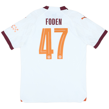 2023-24 Manchester City Player Issue Away European Shirt Foden #47