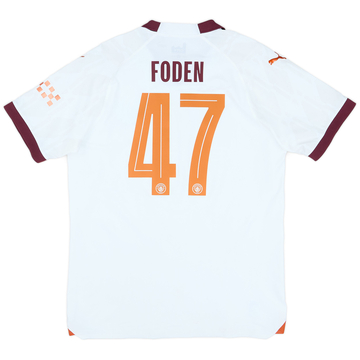 2023-24 Manchester City Player Issue Away European Shirt Foden #47