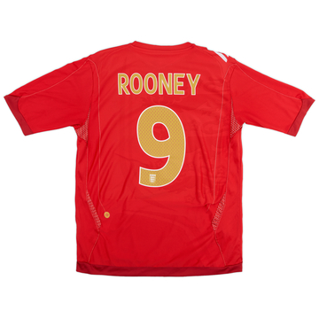 2006-08 England Away Shirt Rooney #9 - 5/10 - (L)