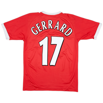 2001-03 Liverpool CL Shirt Gerrard #17 - 5/10 - (M)