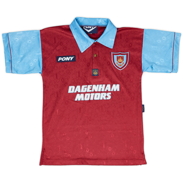 1995-97 West Ham Centenary Home Shirt - 8/10 - (L.Boys)
