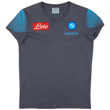 2014-15 Napoli Macron Cotton Tee - 8/10 - (L.Boys)