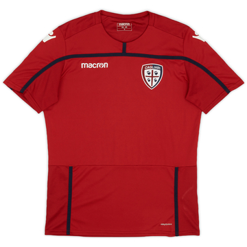 2018-19 Cagliari Macron Training Shirt - 9/10 - (XL.Boys)