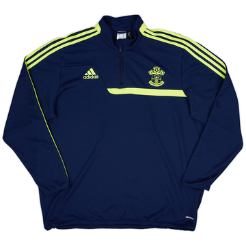 2013-14 Southampton adidas 1/4 Zip Drill Top - 9/10 - (XXL)