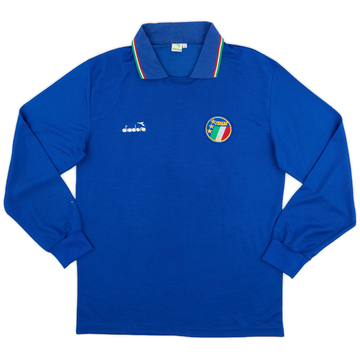 1986-88 Italy Home L/S Shirt - 8/10 - (L)