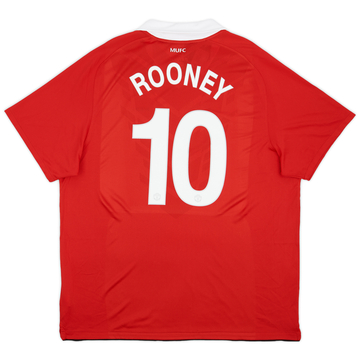 2010-11 Manchester United Home Shirt Rooney #10 (XXL)