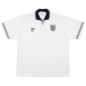 1990-92 England Home Shirt - 7/10 - (L)