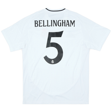 2024-25 Real Madrid Home Shirt Bellingham #5