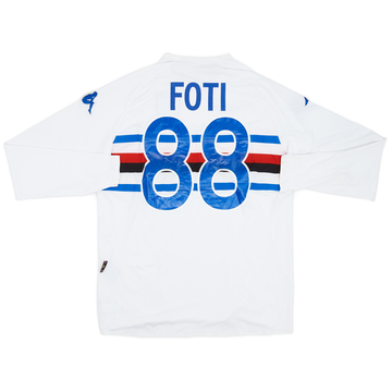 2006-07 Sampdoria Match Issue Away Shirt Foti #88