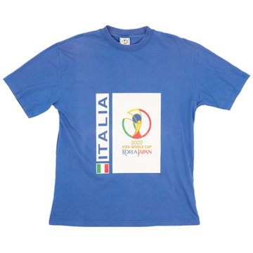 2002 Italy Fifa World Cup Cotton Tee - 9/10 - (L)