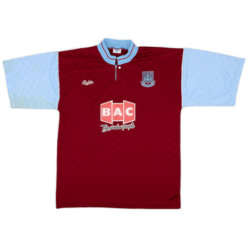 1990-91 West Ham Home Shirt - 6/10 - (M)