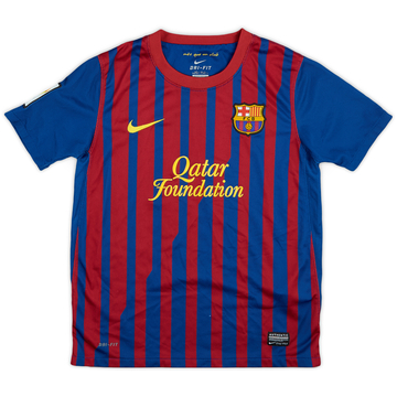 2011-12 Barcelona Home Shirt - 6/10 - (M.Boys)