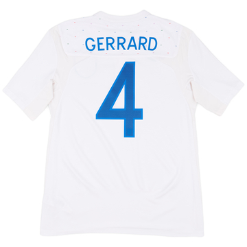 2010-11 England Home Shirt Gerrard #4 - 8/10 - (L)
